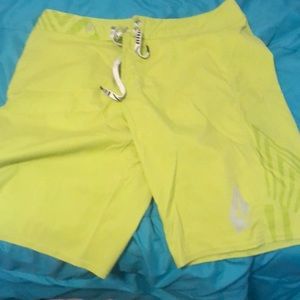 Avocado green Volcom size 32 swim shorts